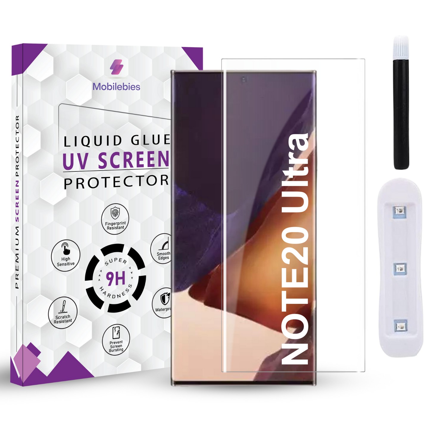 Tempered Glass For Samsung Galaxy Note 20 Ultra Premium HD+ UV Glass Screen Protector Guard