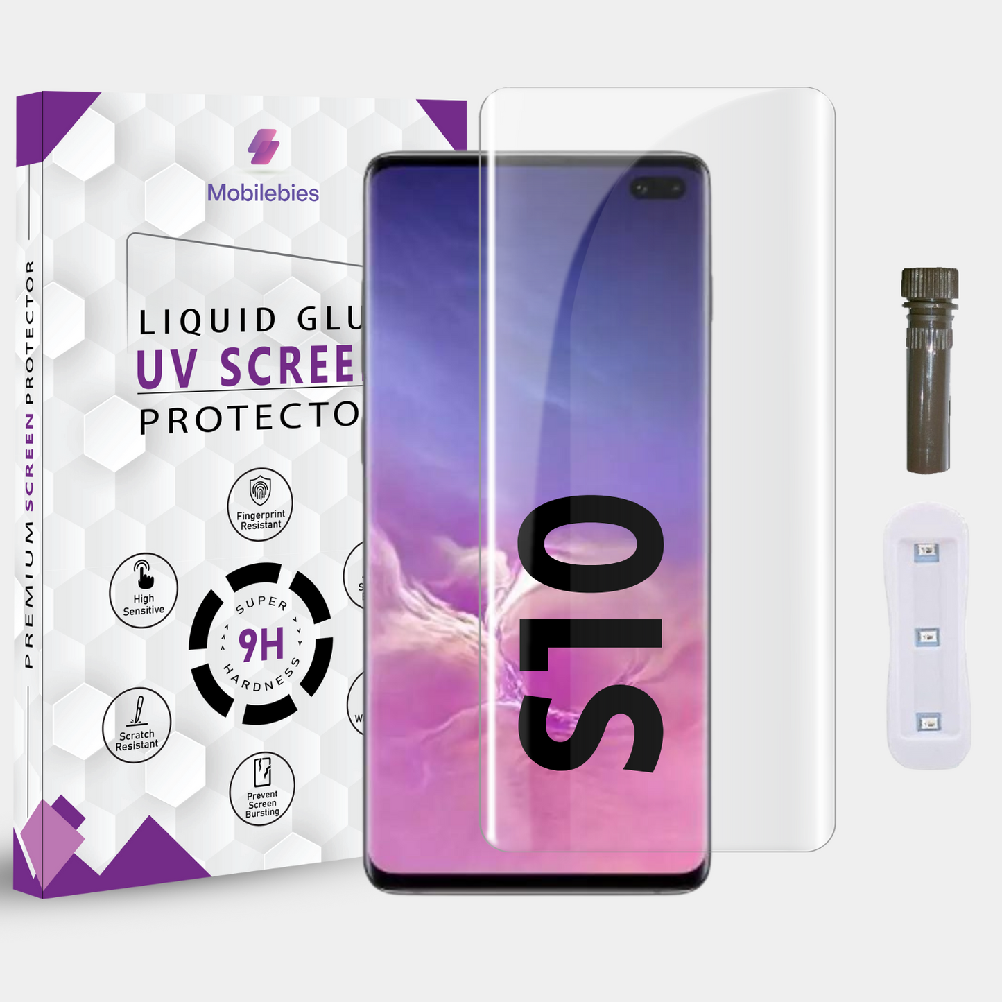 Tempered Glass For Samsung S10 Advanced HD+ UV Glass Screen Protector Guard