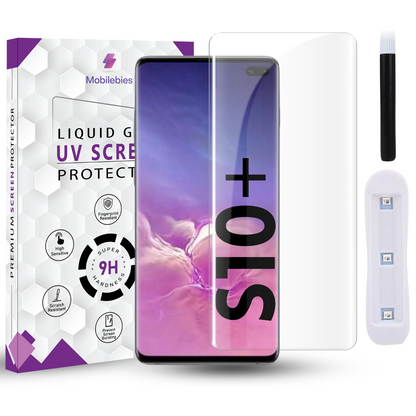 Tempered Glass For Samsung S10 Plus Premium HD+ UV Glass Screen Protector Guard