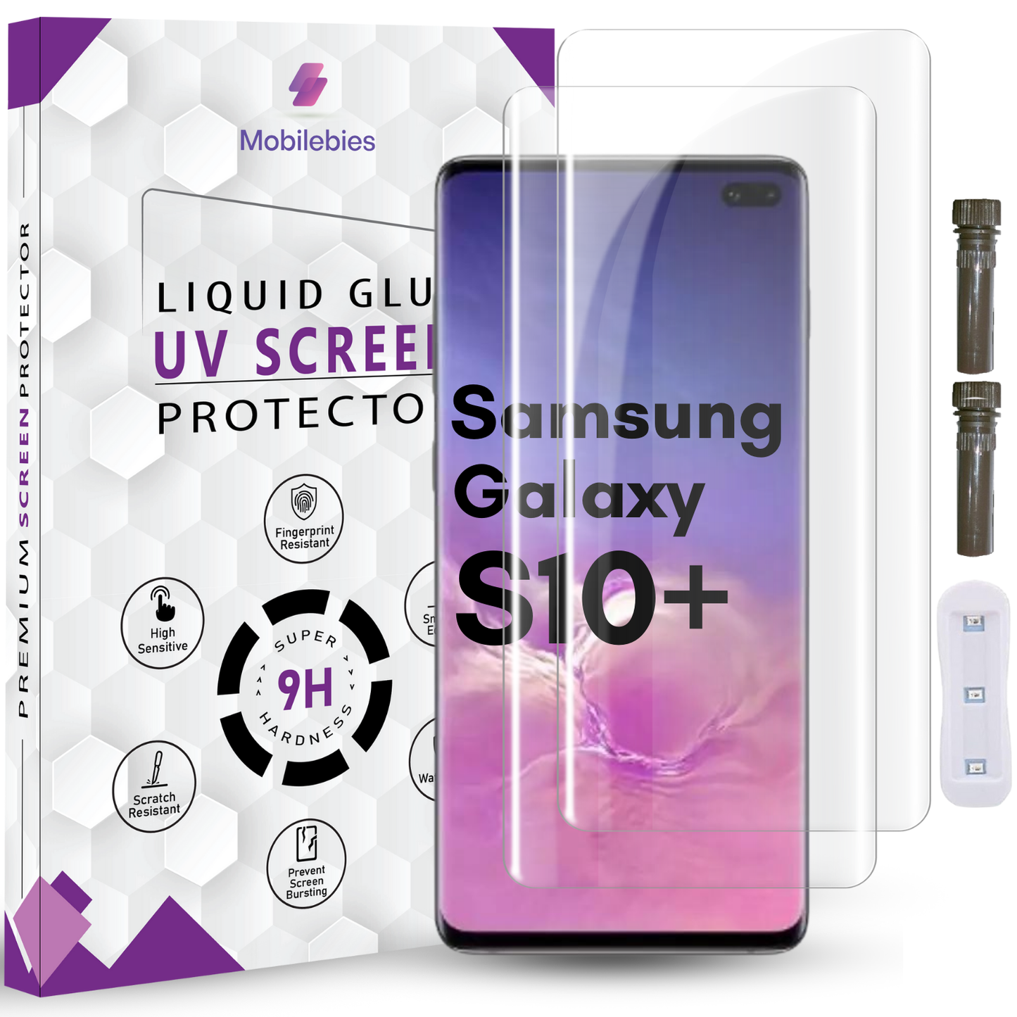 Tempered Glass For Samsung S10 Plus Advanced HD+ UV Glass Screen Protector Guard