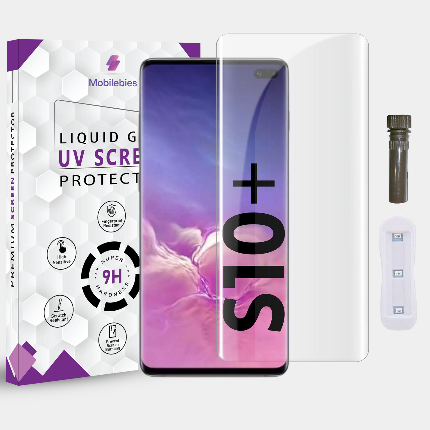 Tempered Glass For Samsung S10 Plus Advanced HD+ UV Glass Screen Protector Guard