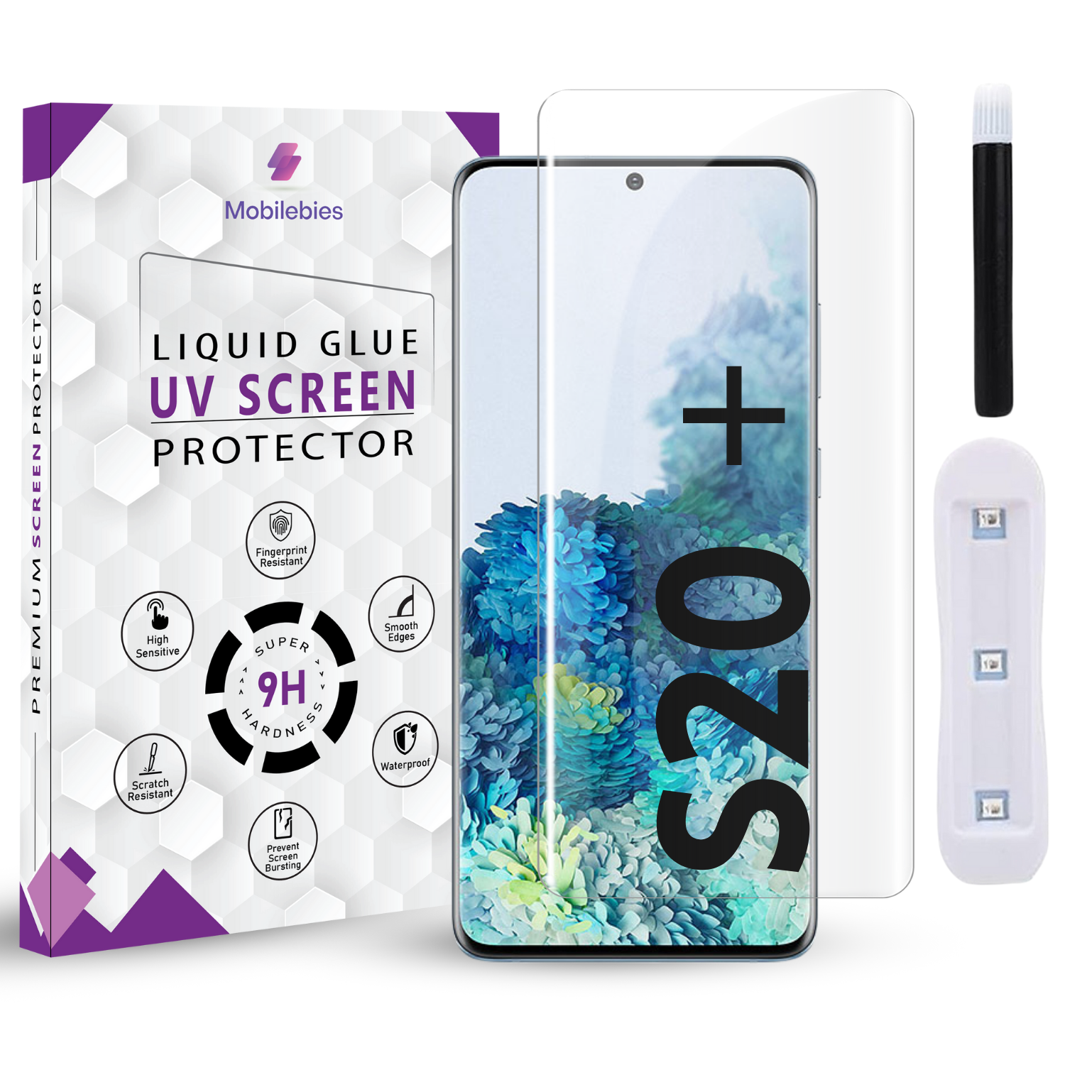 Tempered Glass For Samsung S20 Plus Premium HD+ UV Glass Screen Protector Guard Main image