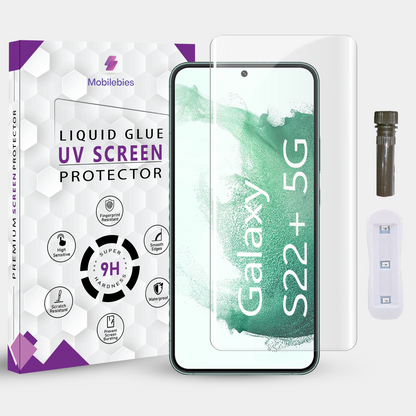 Tempered Glass For Samsung Galaxy S22 Plus Advanced HD+ UV Glass Screen Protector Guard