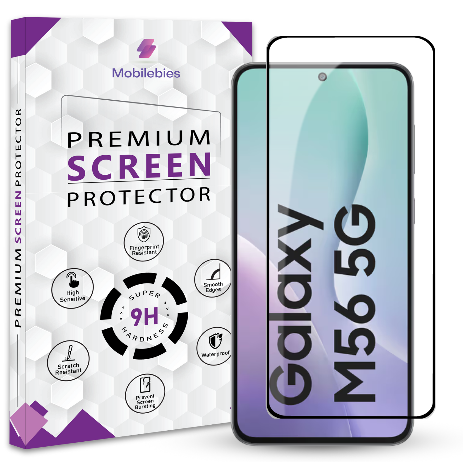 Tempered Glass for Samsung M56 Premium Screen Protector Guard Main image