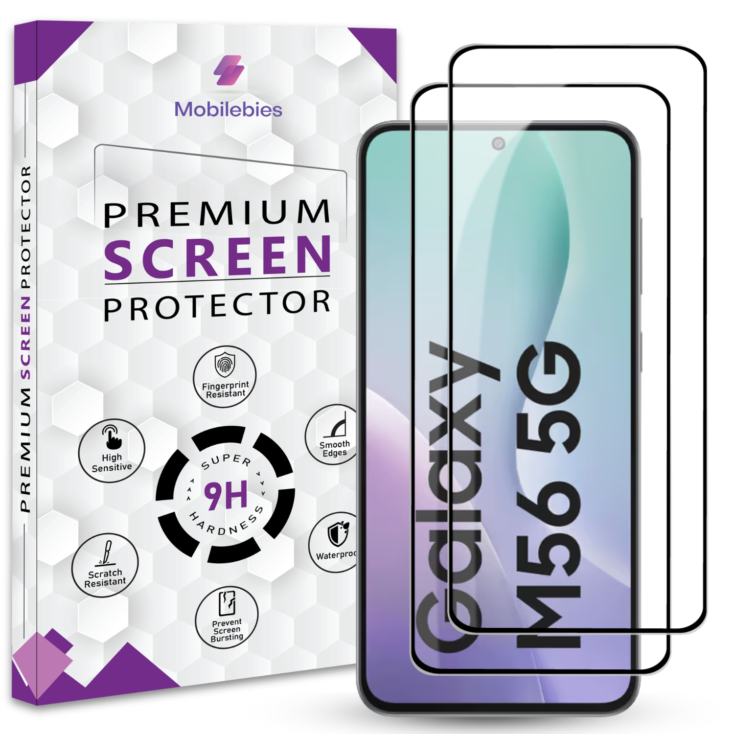 Tempered Glass for Samsung M56 Premium Screen Protector Guard