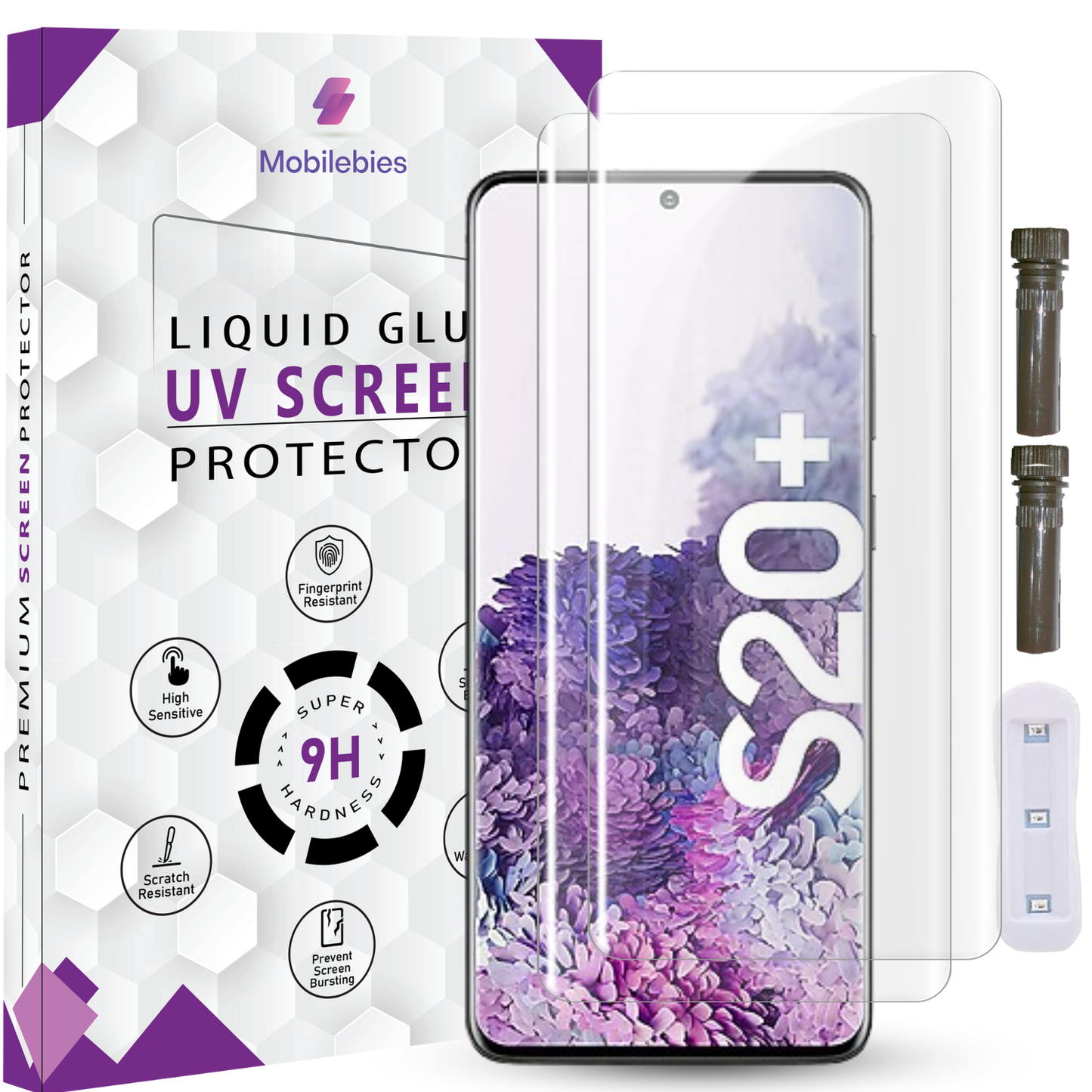 Tempered Glass For Samsung S20 Plus Advanced HD+ UV Glass Screen Protector Guard