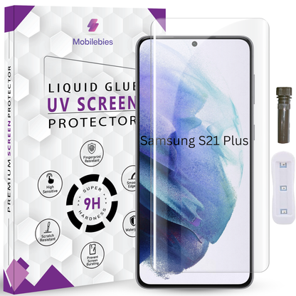 Tempered Glass For Samsung Galaxy S21 Plus Advanced HD+ UV Glass Screen Protector Guard