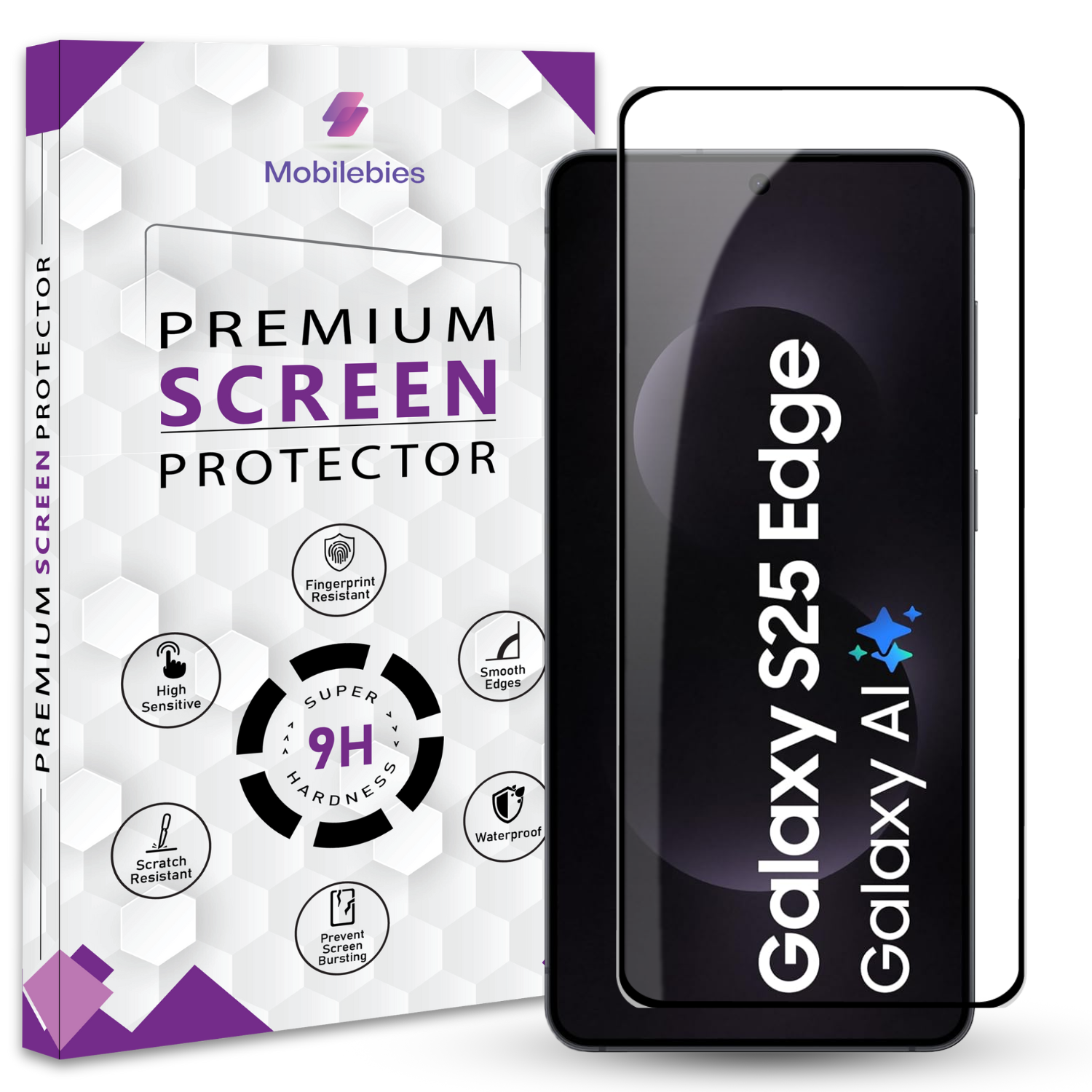 Tempered Glass for Samsung Galaxy S25 Edge Premium Screen Protector Guard Main image