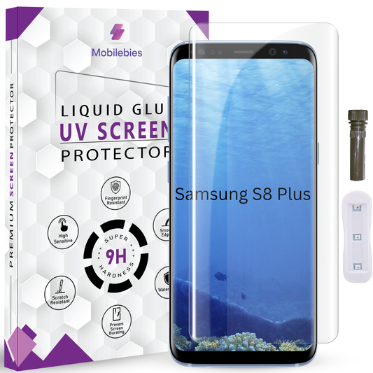 Tempered Glass For Samsung S8 Plus Advanced HD+ UV Glass Screen Protector Guard