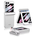 Magnetic Folding Hinge PC Case with Pen for Samsung Galaxy Z flip 6