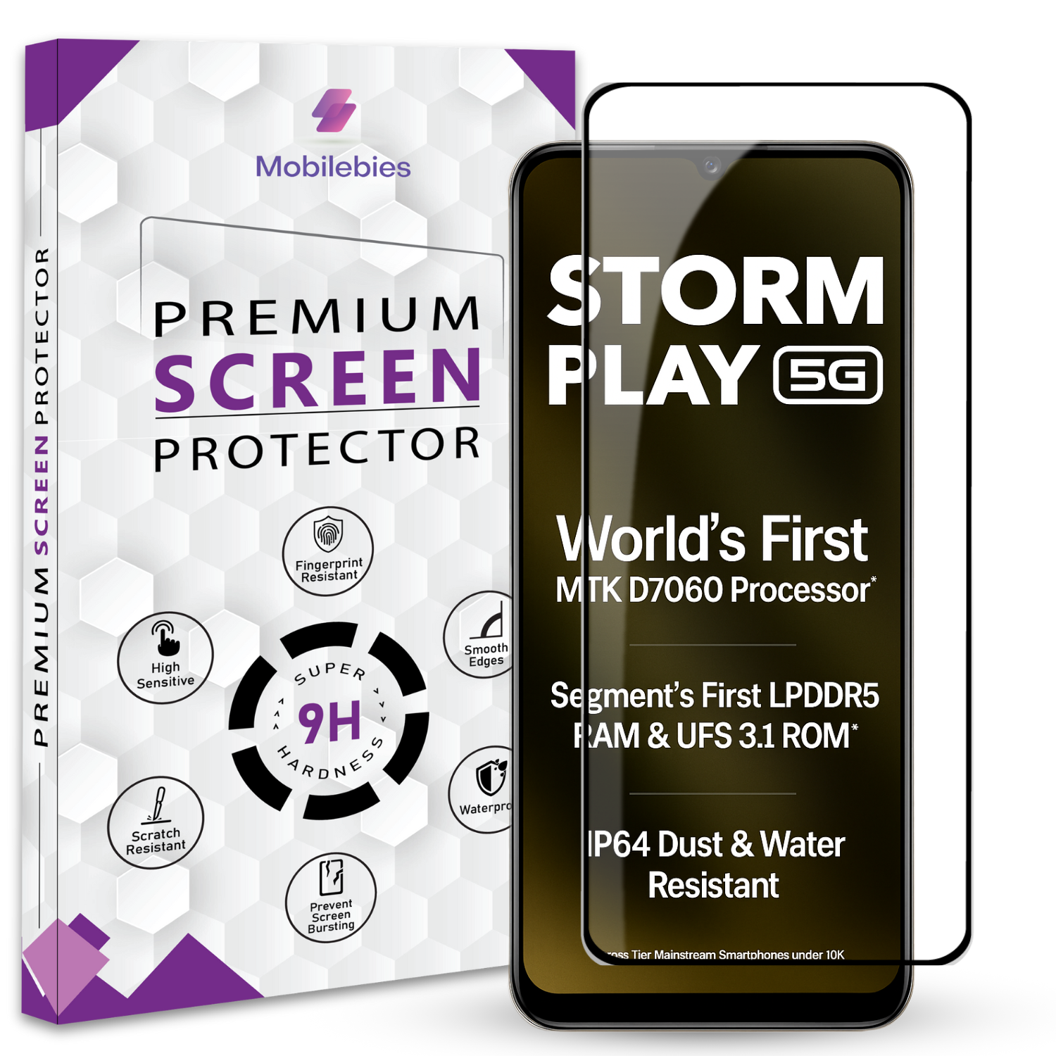 Tempered Glass for Lava Storm Play Premium Screen Protector Guard Main image