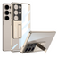 Samsung Galaxy S25 Ultra Transparent Chrome Stand Case