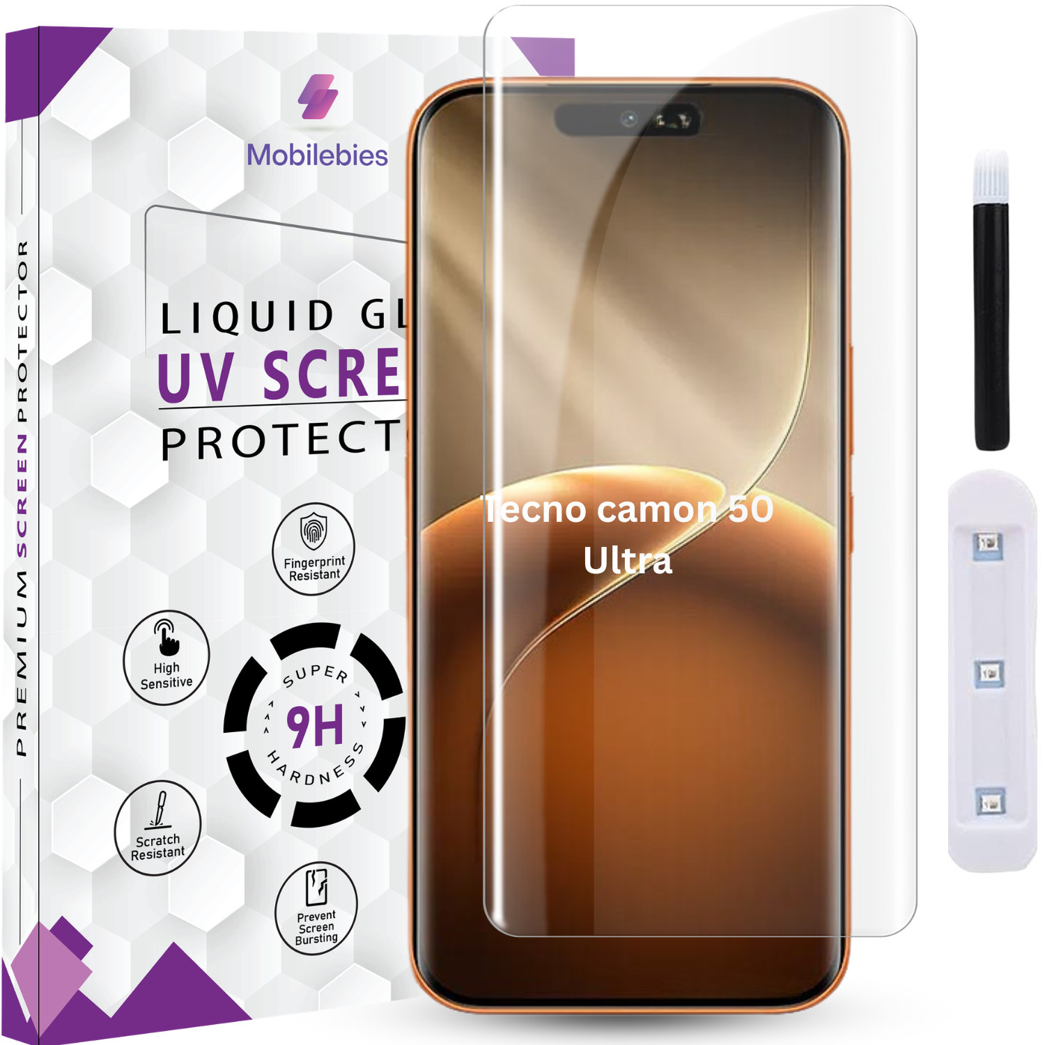 Tecno Camon 50 Ultra Premium HD+ UV Glass Screen Protector Main image