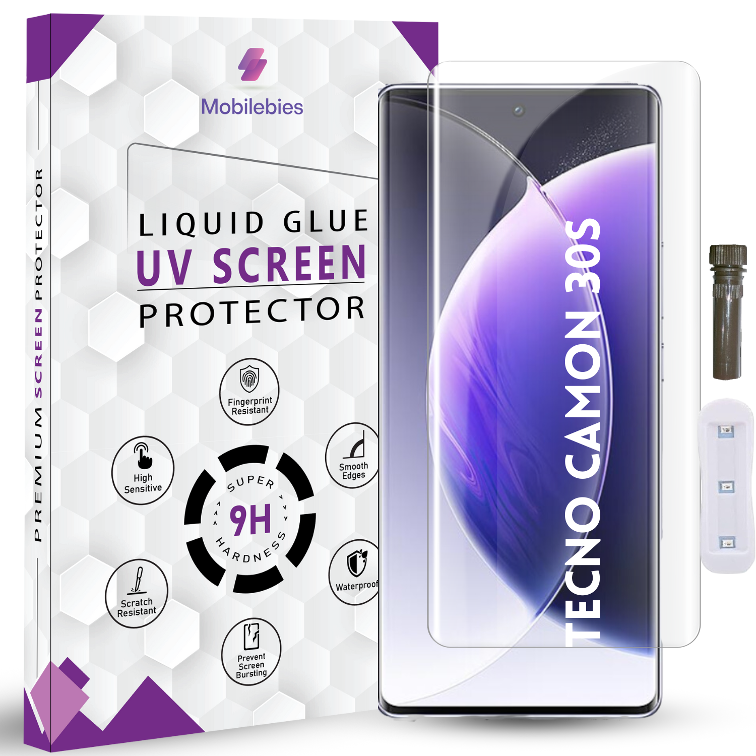 Tecno Camon 30s Advanced HD+ UV Glass Screen Protector Main image