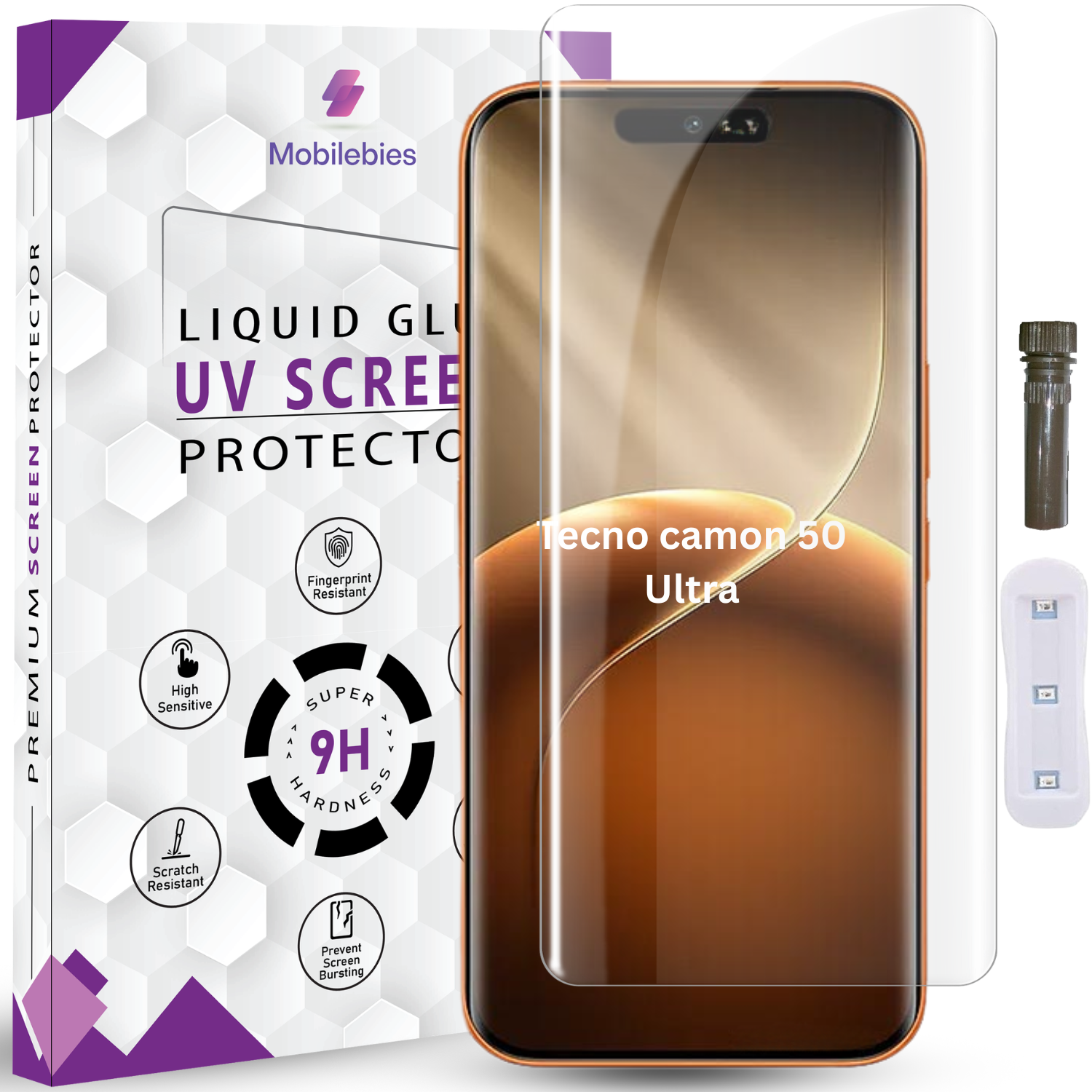 Tecno Camon 50 Ultra Advanced HD+ UV Glass Screen Protector Main image