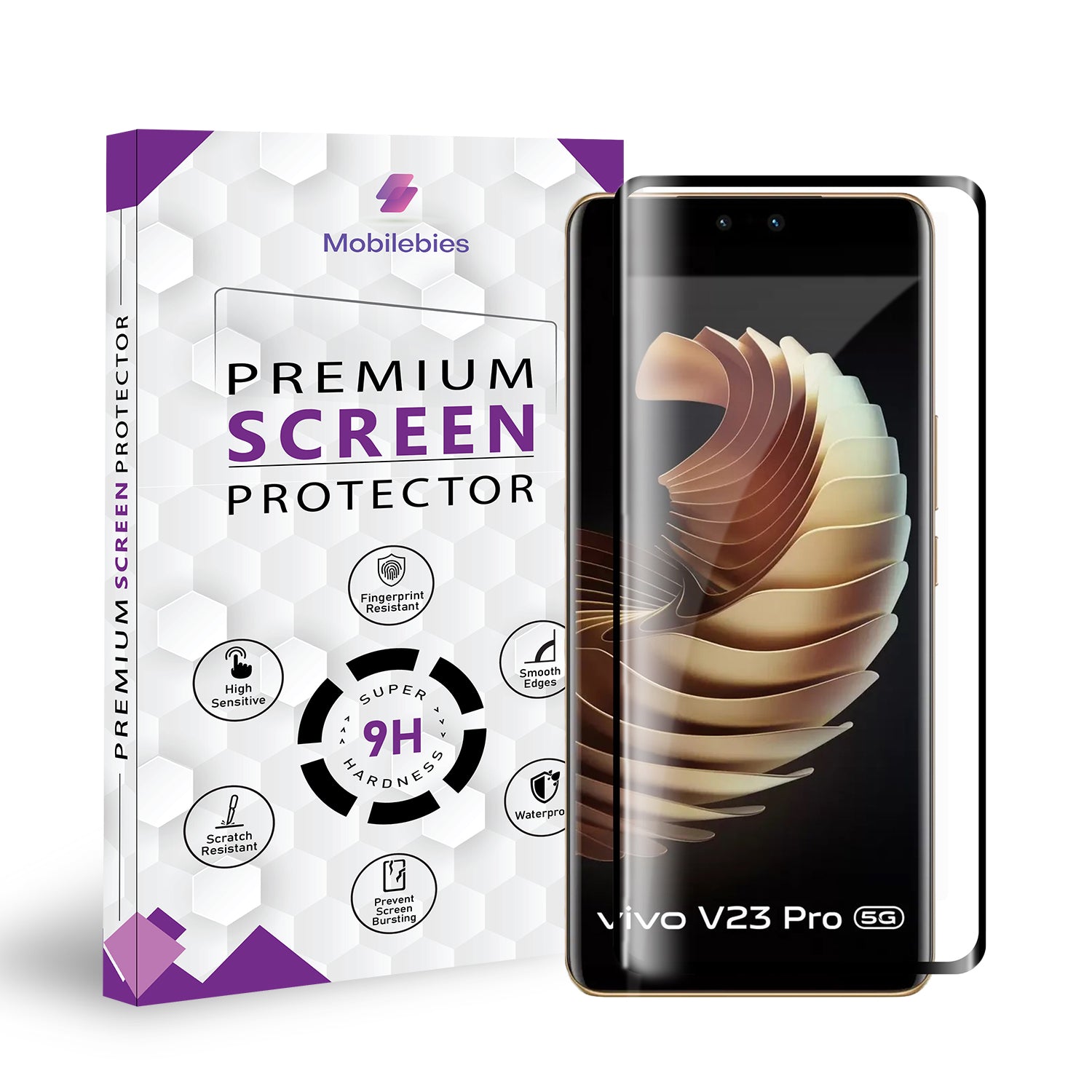 Vivo V23 Pro Full Glue Curved Screen Protector Main image