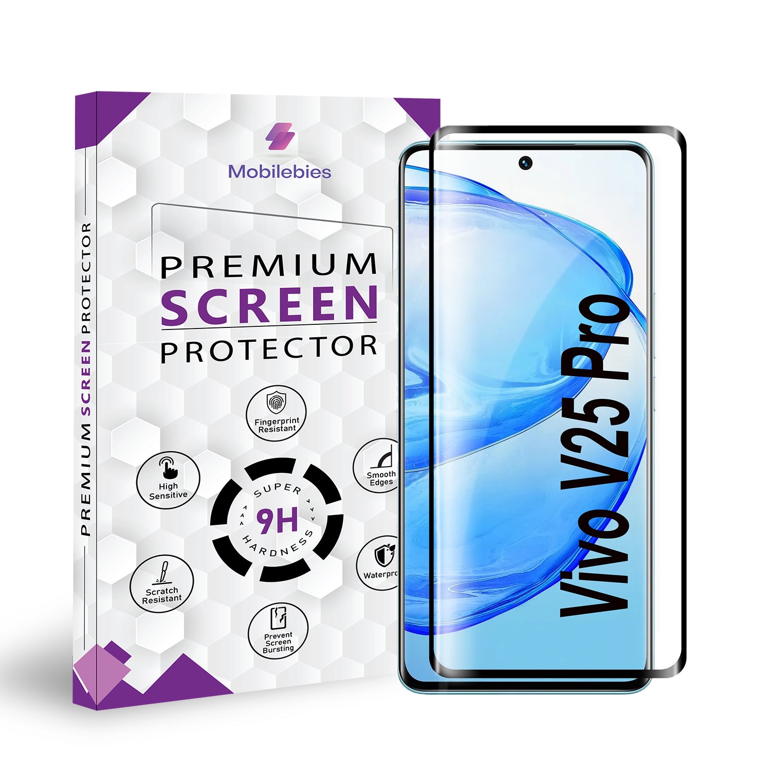 Vivo V25 Pro Full Glue Curved Screen Protector Main image