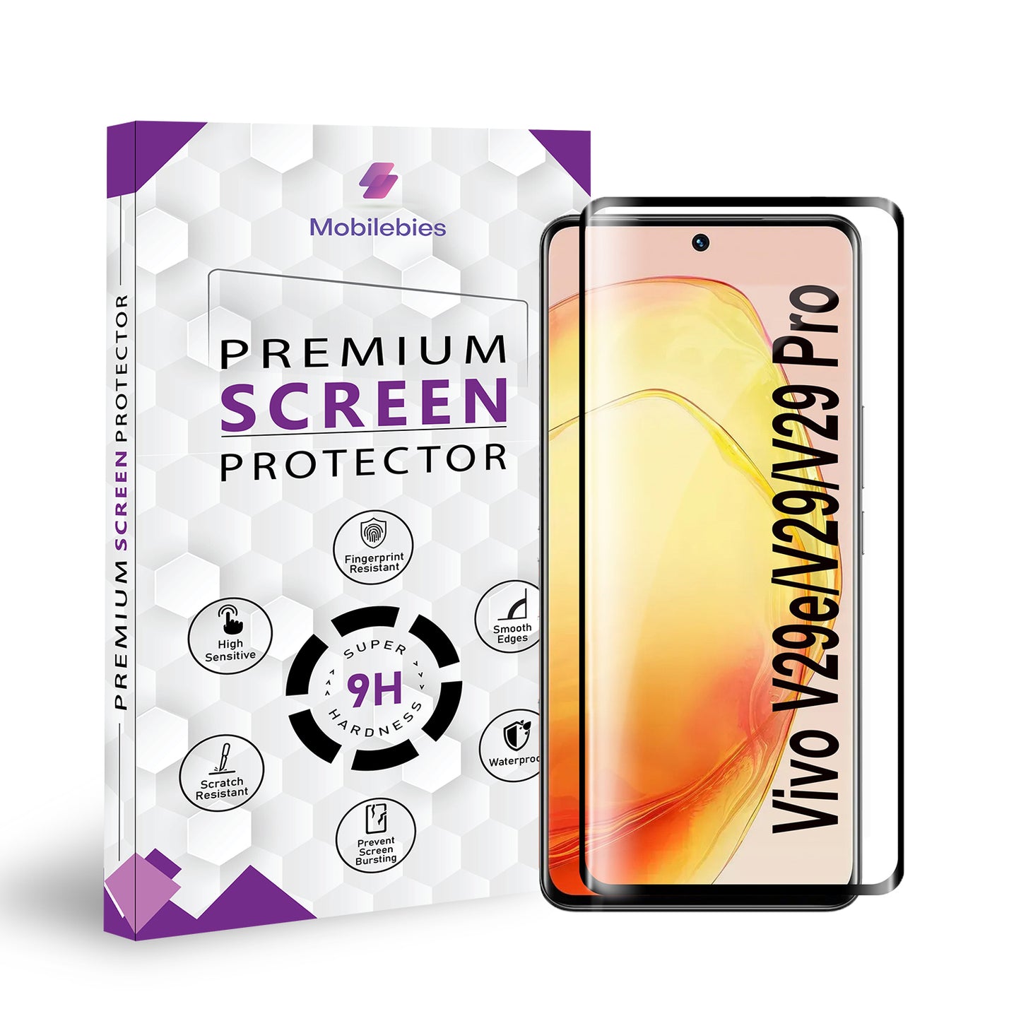 Vivo V29e / Vivo V29 / Vivo V29 Pro Full Glue Curved Screen Protector