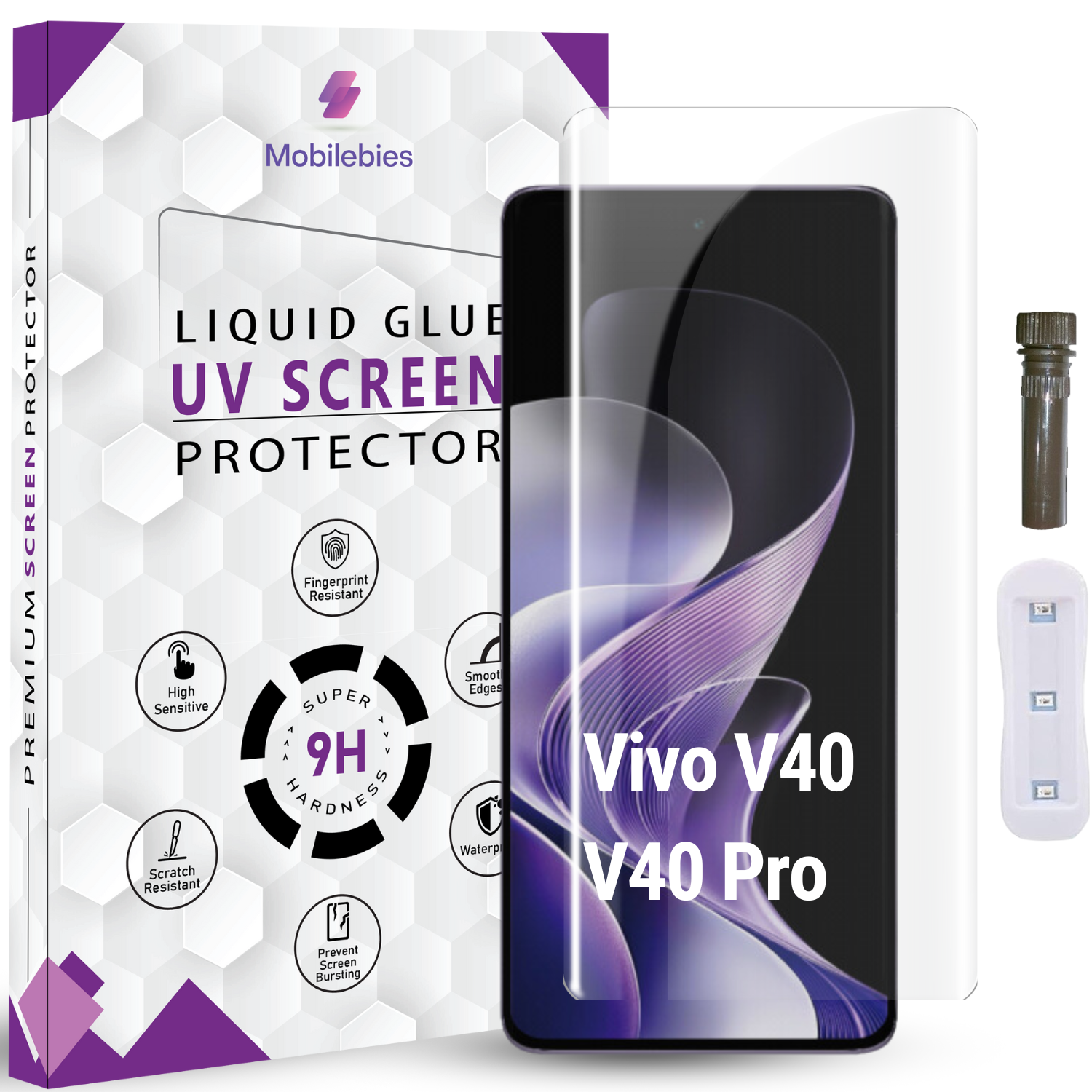 Vivo V40 Pro Advanced HD+ UV Glass Screen Protector Main image