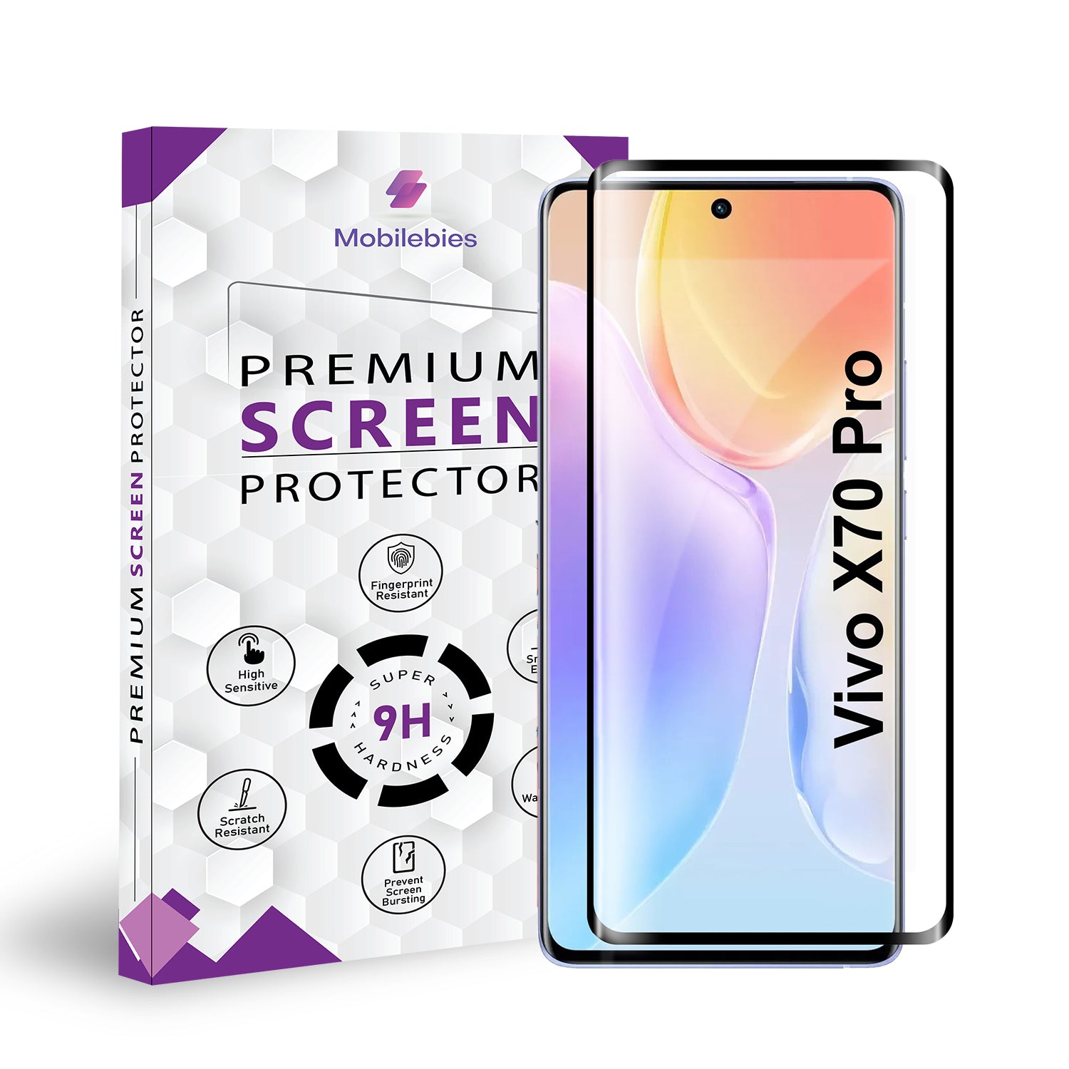 Vivo X70 Pro Full Glue Curved Screen Protector Main image