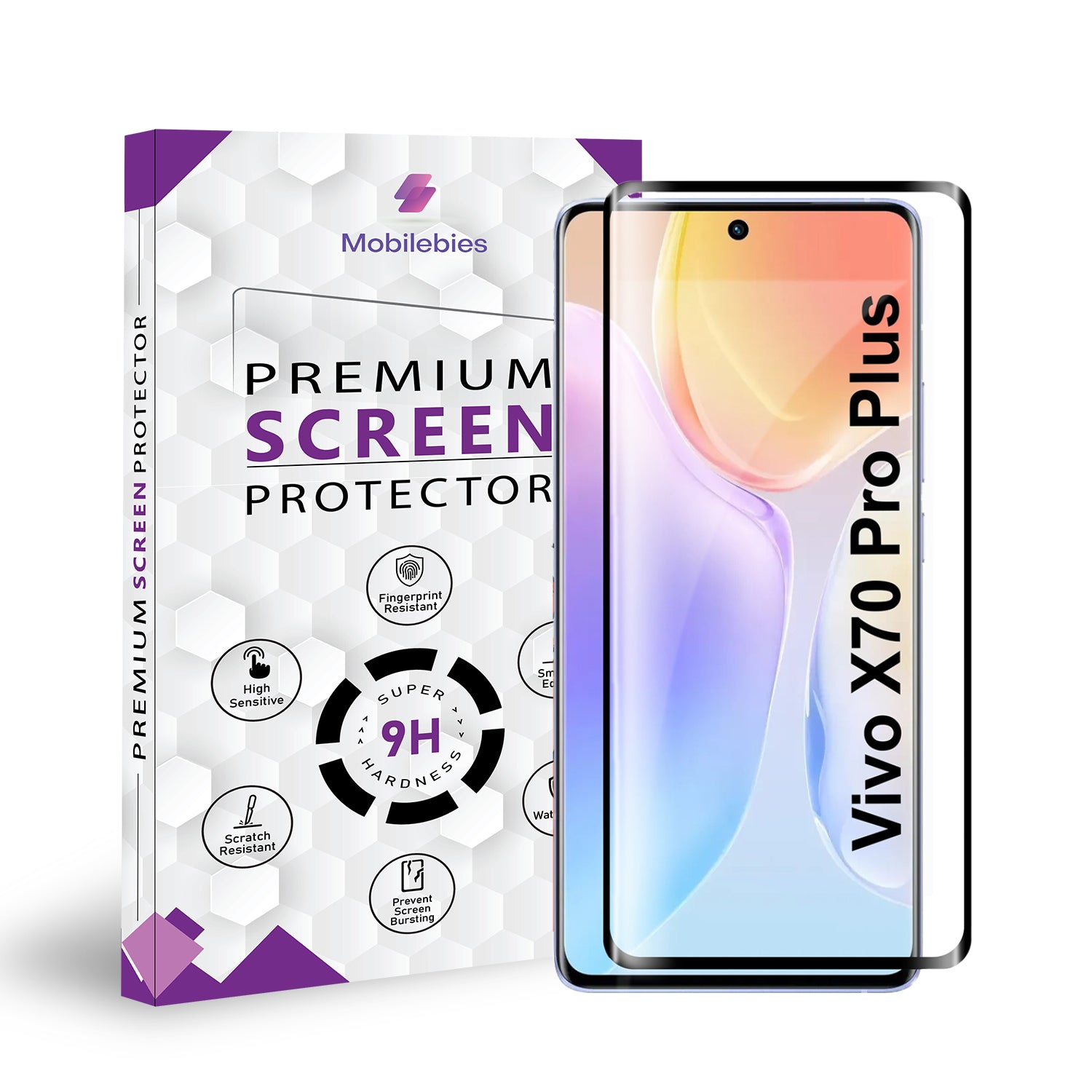 Vivo X70 Pro Plus Full Glue Curved Screen Protector Main image