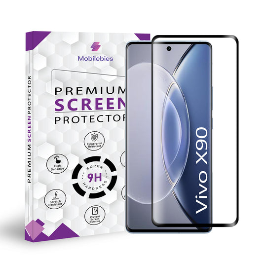 Vivo X90 Full Glue Curved Screen Protector Tempered Glass