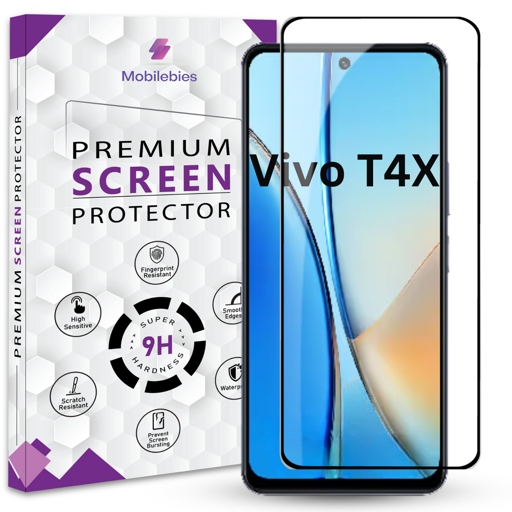 Tempered Glass for Vivo T4X Premium Screen Protector Guard