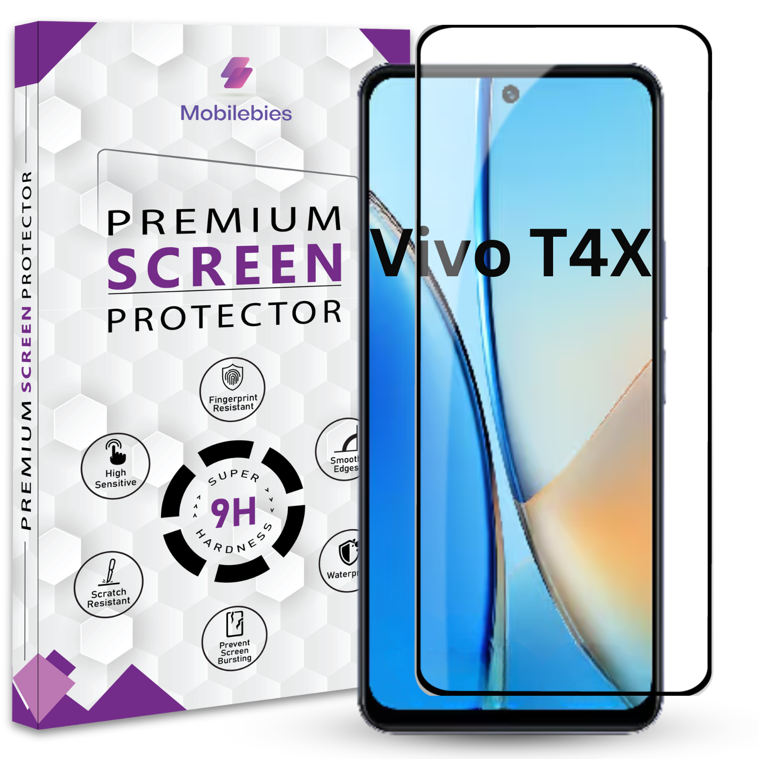 Tempered Glass for Vivo T4X Premium Screen Protector Guard