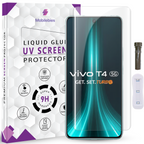 Tempered Glass For Vivo T4 Advanced HD+ UV Glass Screen Protector Guard