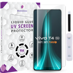 Tempered Glass For Vivo T4 Premium HD+ UV Glass Screen Protector Guard
