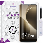 Tempered Glass For Vivo T4 Pro Premium HD+ UV Glass Screen Protector Guard