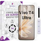 Tempered Glass For Vivo T4 Ultra Premium HD+ UV Glass Screen Protector Guard
