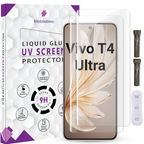 Tempered Glass For Vivo T4 Ultra Advanced HD+ UV Glass Screen Protector Guard