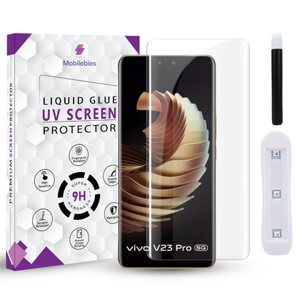 Tempered Glass For Vivo V23 Pro Premium HD+ UV Glass Screen Protector Guard