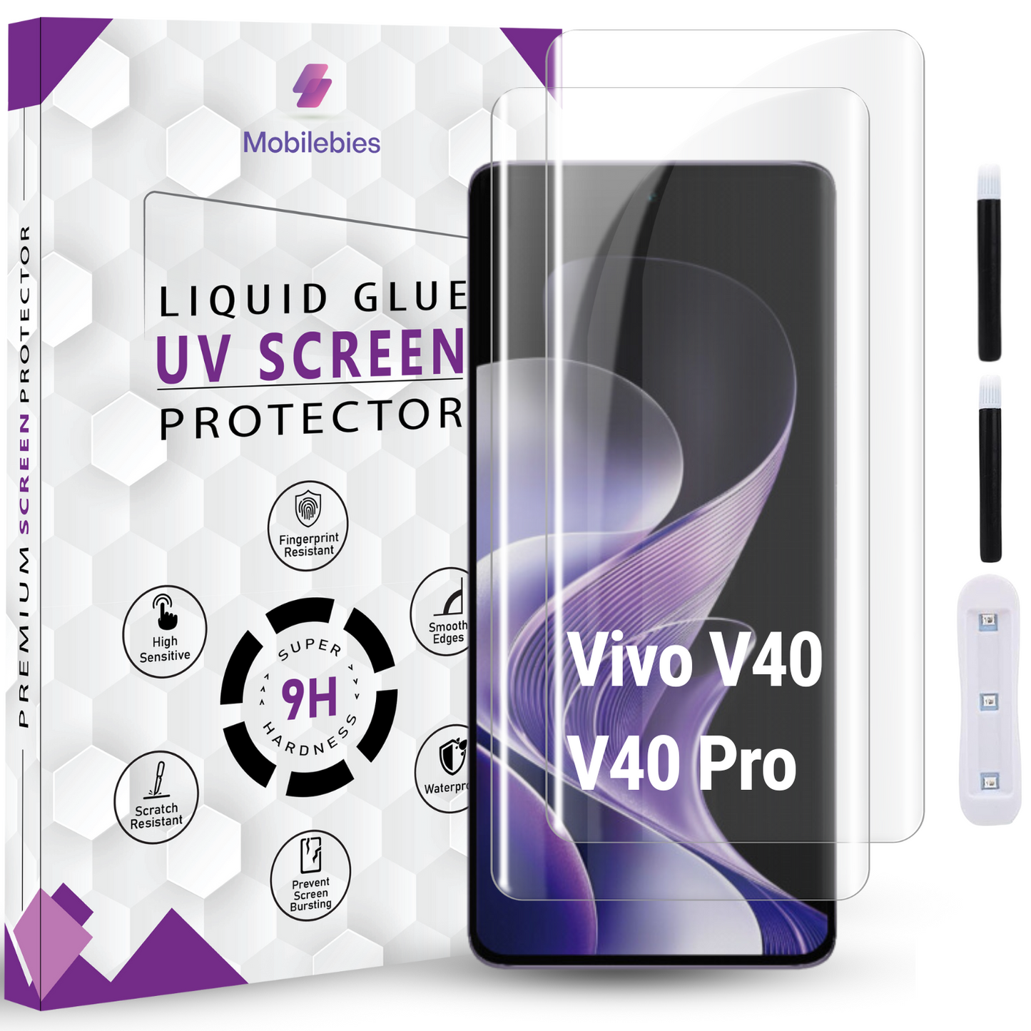 Vivo V40 Premium HD+ UV Glass Screen Protector