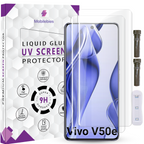 Tempered Glass For Vivo V50e Advanced HD+ UV Glass Screen Protector Guard