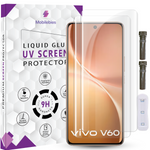 Tempered Glass For Vivo V60 5G Advanced HD+ UV Glass Screen Protector Guard