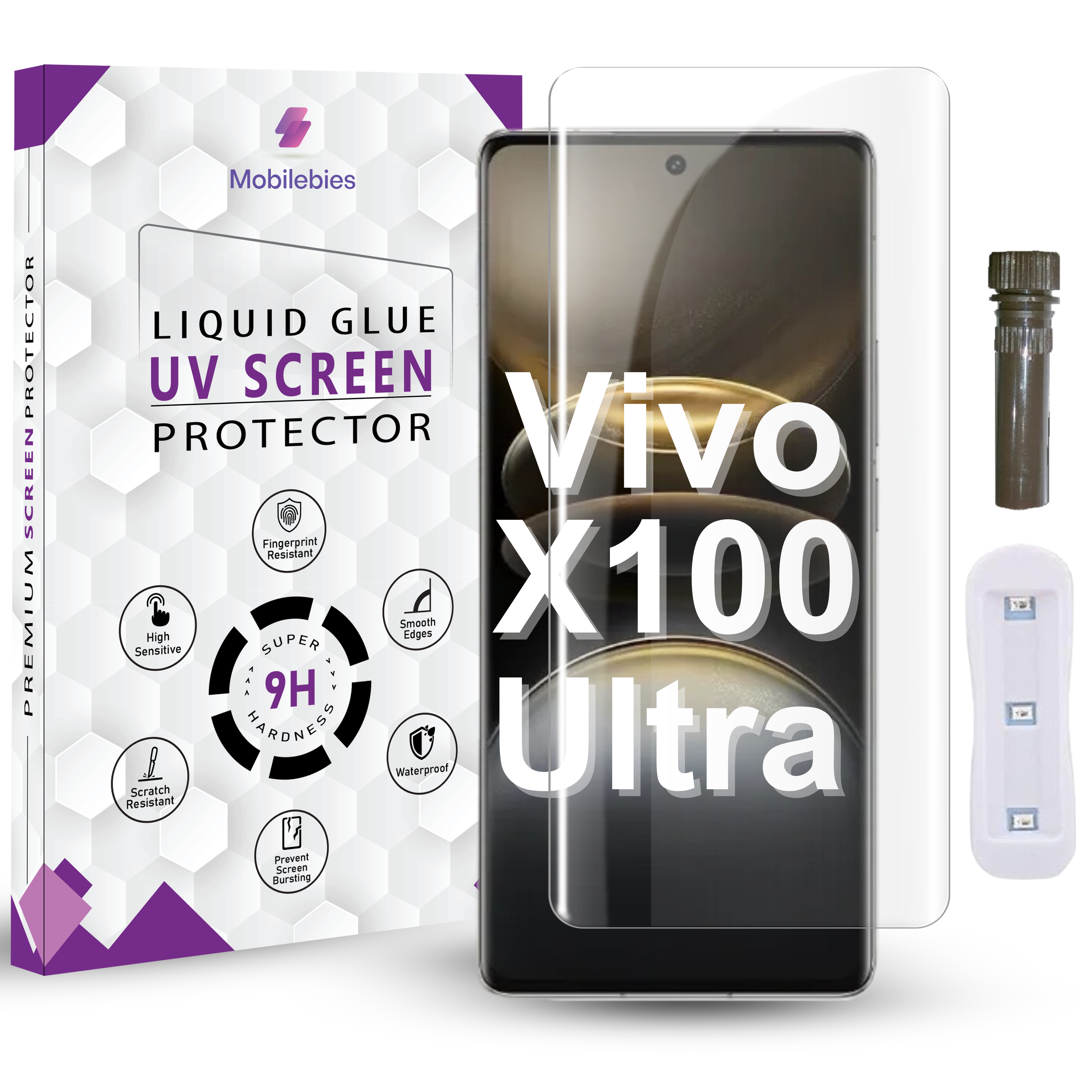 Tempered Glass For Vivo X100 Ultra Advanced HD+ UV Glass Screen Protector Guard Main image