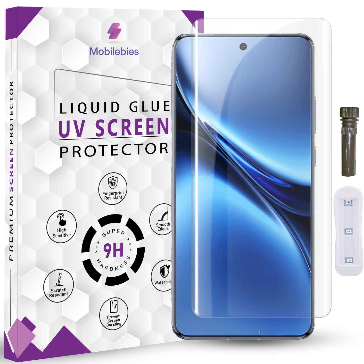 Tempered Glass For Vivo X200 Pro Advanced HD+ UV Glass Screen Protector Guard Main image
