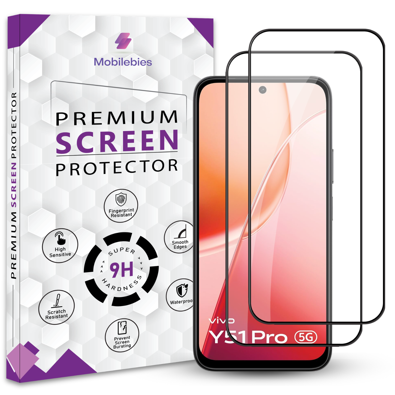 Vivo Y51 Pro OG Premium Screen Protector Secondary image