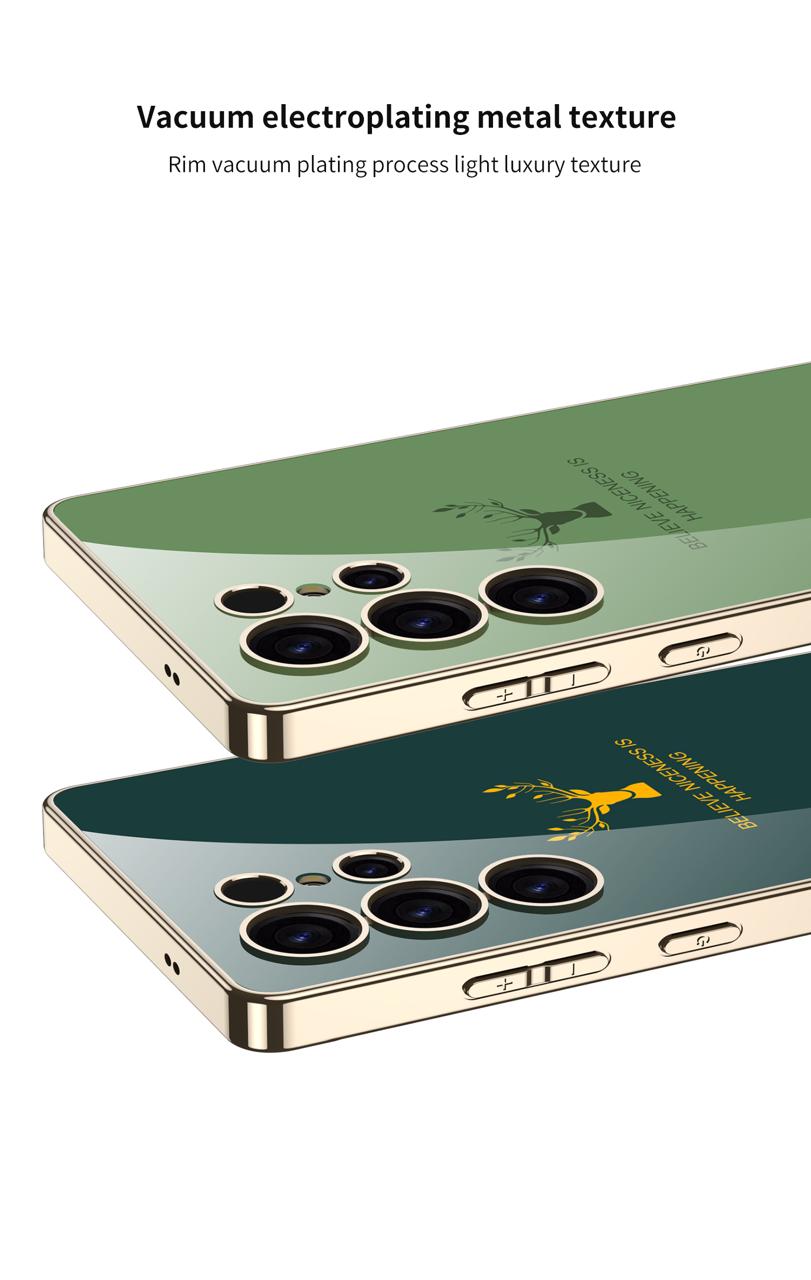 Samsung Galaxy S25 Ultra Deer Case With Soft Electroplated Edges Case