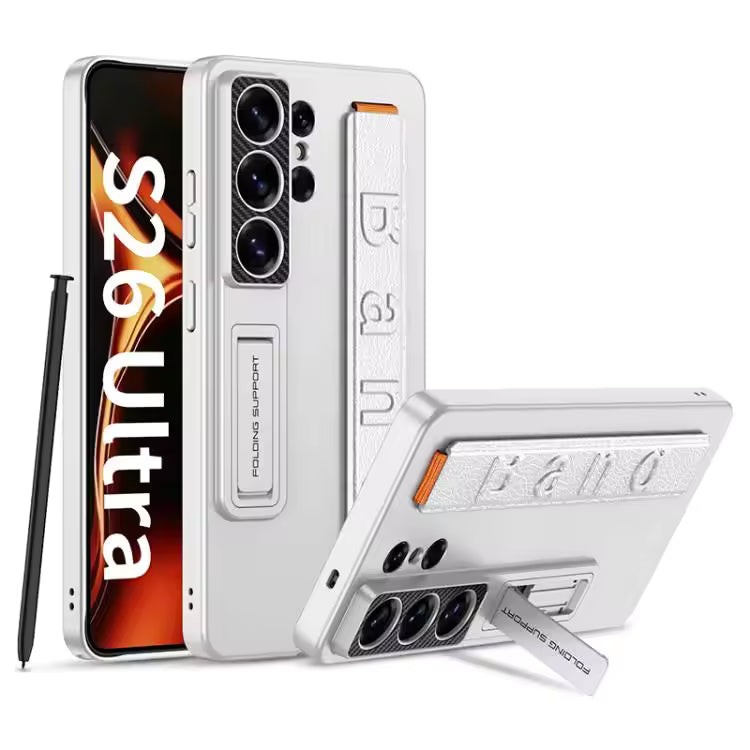 Mobilebies Samsung S26 Ultra Wrist Band Stand Bracket Case Mobile Back Cover