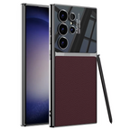 Samsung Galaxy S25 Ultra Half Leather Camera Lens Leather Case