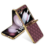 Shockproof Cell Phone Skin Feel Frosted Hard PC Phone Case with Ring Holder For Samsung Galaxy Z flip 6