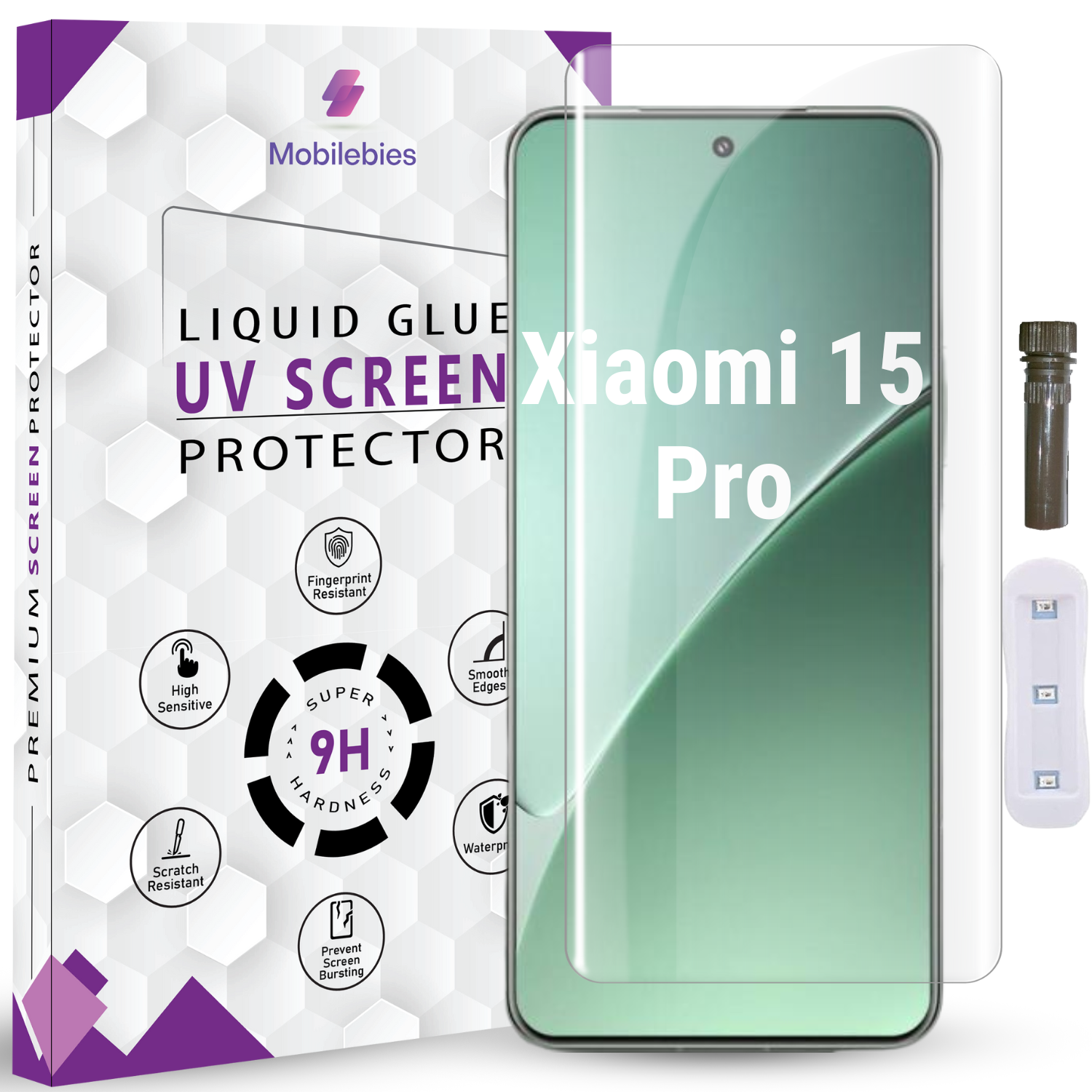 Tempered Glass For Xiaomi 15 Pro Advanced HD+ UV Glass Screen Protector Guard Main image