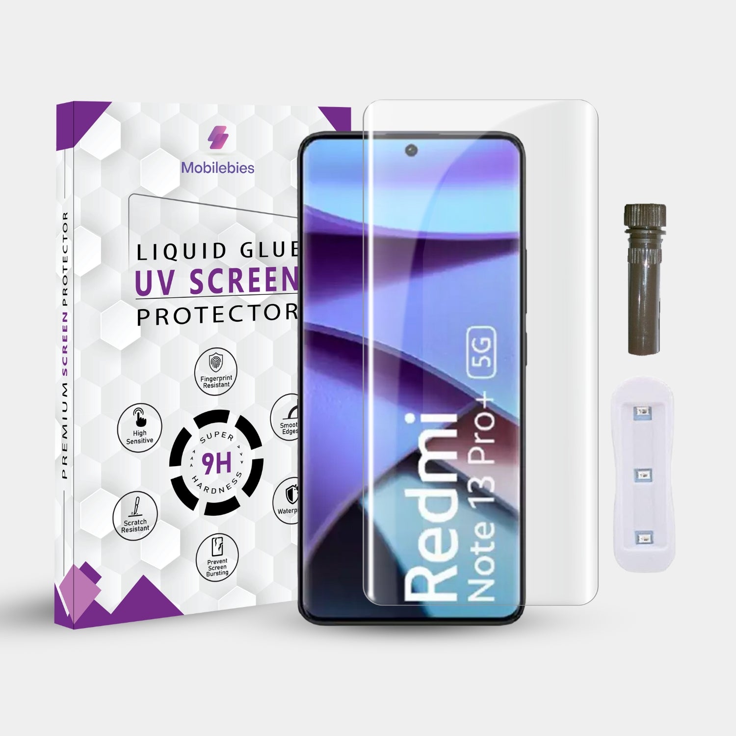 Xiaomi Redmi Note 13 Pro Plus Advanced UV Screen Protector Tempered Glass Main image