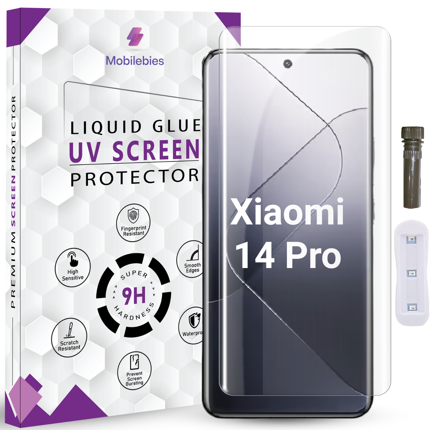 Tempered Glass For Xiaomi 14 Pro Advanced HD+ UV Glass Screen Protector Guard Main image