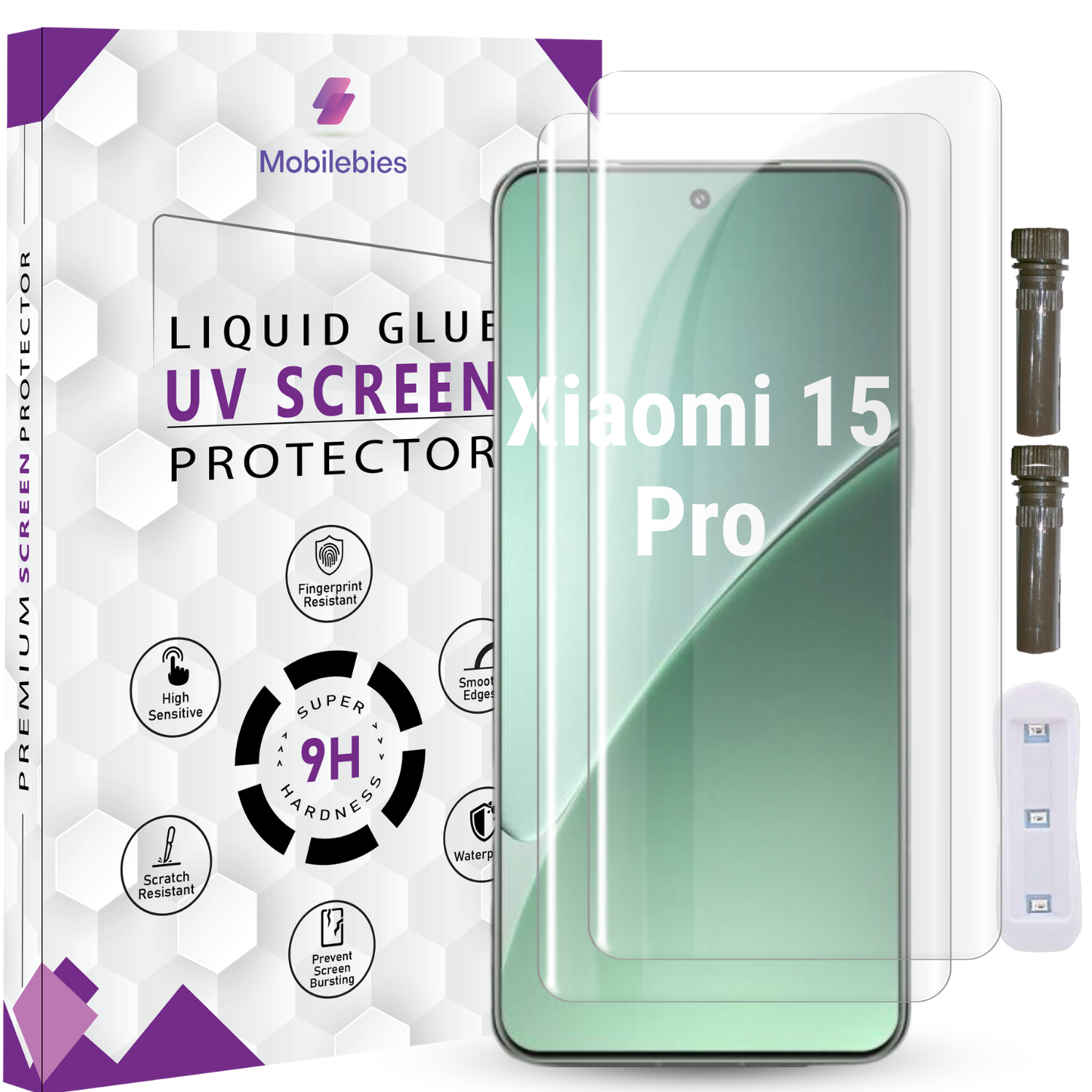 Tempered Glass For Xiaomi 15 Pro Advanced HD+ UV Glass Screen Protector Guard