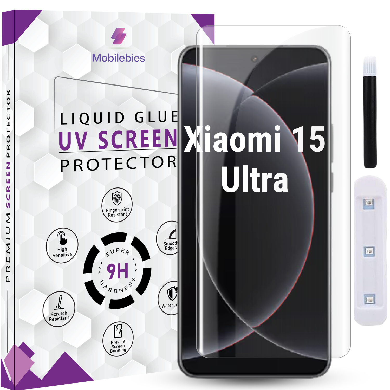 Tempered Glass For Xiaomi 15 Ultra Premium HD+ UV Glass Screen Protector Guard