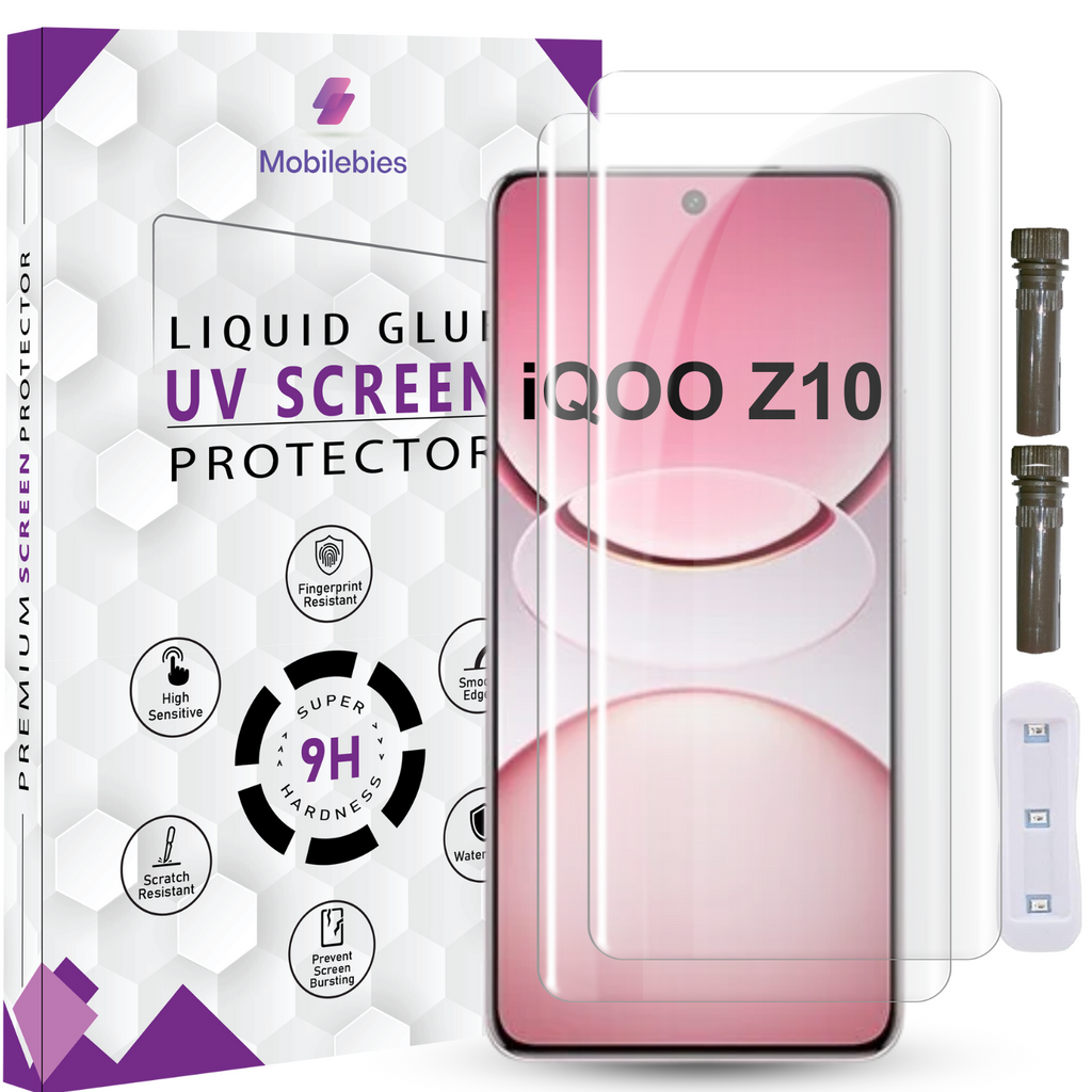Tempered Glass For iQOO Z10 Advanced HD+ UV Glass Screen Protector Guard